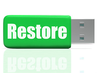 Image showing Restore Pen drive Shows Data Security And Restoration