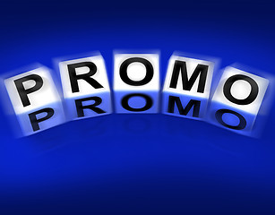 Image showing Promo Blocks Displays Advertisement and Broadcasting Promotions