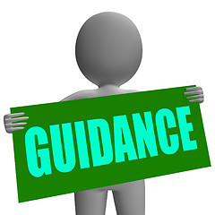 Image showing Guidance Sign Character Means Support And Assistance