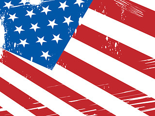 Image showing American Flag Background Means Patriotism And Nationalism