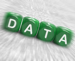 Image showing Data Dice Displays Info Statistics And Backup