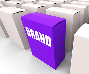 Image showing Brand Box Refers to Branding Marketing and Labels