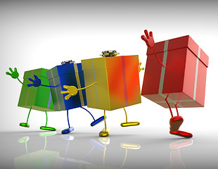 Image showing Presents Mean Shopping For Special Or Perfect Gift