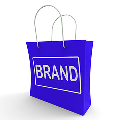 Image showing Brand Shopping Bag Shows Branding Trademark Or Label