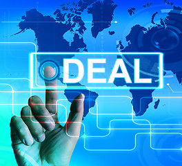 Image showing Deal Map Displays Worldwide or International Agreement