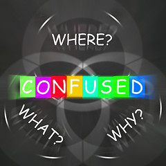Image showing Confused Displays Why What Where and Uncertainty