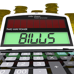 Image showing Bills Calculator Shows Accounts Payable And Due