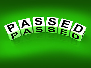 Image showing Passed Blocks Refer to Satisfied Verified and Excellent Assuranc