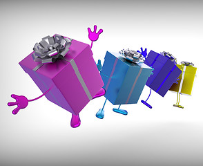 Image showing Presents Mean Give And Receive Gifts For Special Occasion