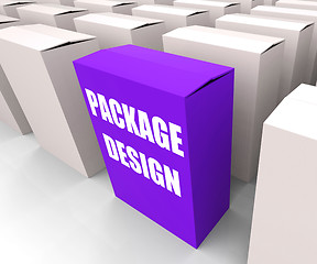 Image showing Package Design Box Infers Designing Packages or Containers