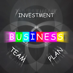 Image showing Business Requirements Displays Investments Plans and Teamwork