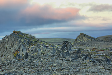 Image showing Christ lived in stone polar desert 40 days. Arctic