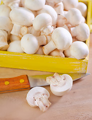 Image showing raw mushroom