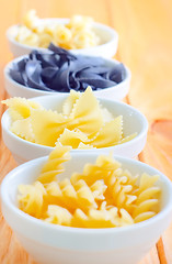 Image showing different raw pasta