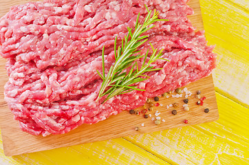 Image showing minced meat with spice