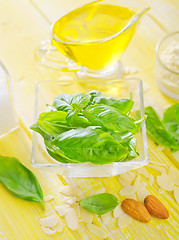 Image showing ingredients for pesto sauce