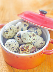 Image showing quail eggs