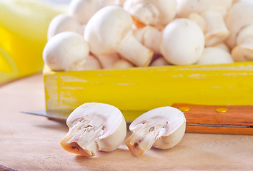 Image showing raw mushroom