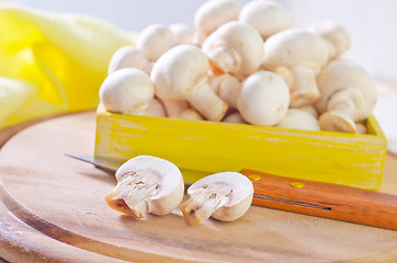 Image showing raw mushroom