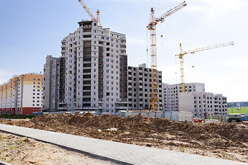 Image showing new building . town 