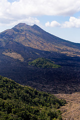 Image showing Batur volcano and Agung mountain, Bali