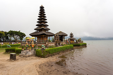 Image showing Pura Ulun Danu water temple on a lake Beratan. Bali