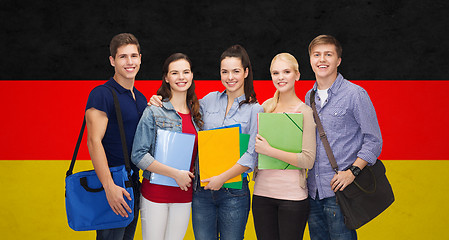 Image showing group of smiling students standing