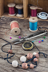 Image showing Tools and accessories needlework