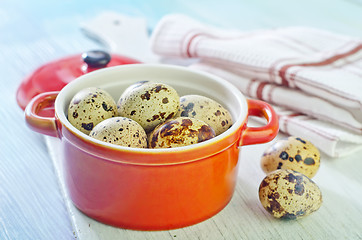 Image showing quail eggs