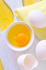 Image showing raw eggs