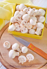 Image showing raw mushroom