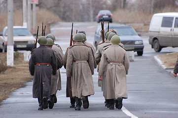 Image showing Red Army. WWII reenacting