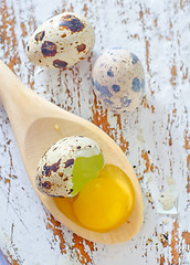 Image showing quail eggs