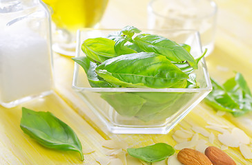 Image showing ingredients for pesto sauce