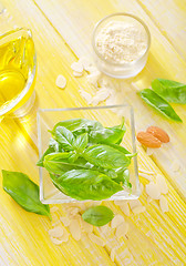 Image showing ingredients for pesto sauce