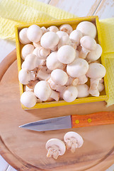 Image showing raw mushroom