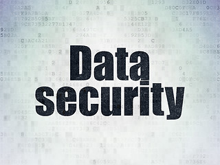Image showing Privacy concept: Data Security on Digital Paper background