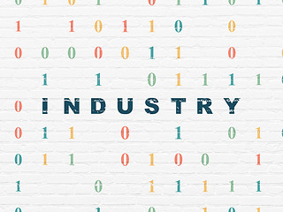 Image showing Business concept: Industry on wall background