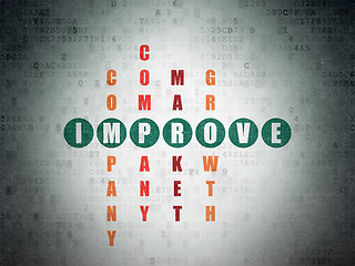Image showing Business concept: Improve in Crossword Puzzle
