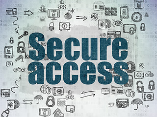 Image showing Safety concept: Secure Access on Digital Paper background