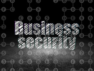 Image showing Security concept: Business Security in grunge dark room