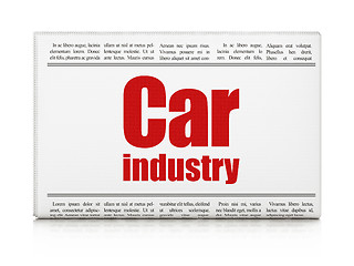 Image showing Industry concept: newspaper headline Car Industry