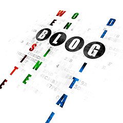 Image showing Web design concept: Blog in Crossword Puzzle