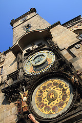 Image showing Prague tower clock 