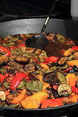 Image showing vegetable big pan