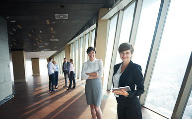 Image showing business people group, females as team leaders