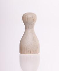 Image showing Wooden pawn 