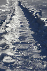 Image showing Snow covered path