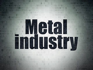 Image showing Industry concept: Metal Industry on Digital Paper background