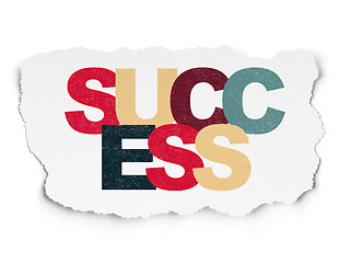 Image showing Business concept: Success on Torn Paper background
